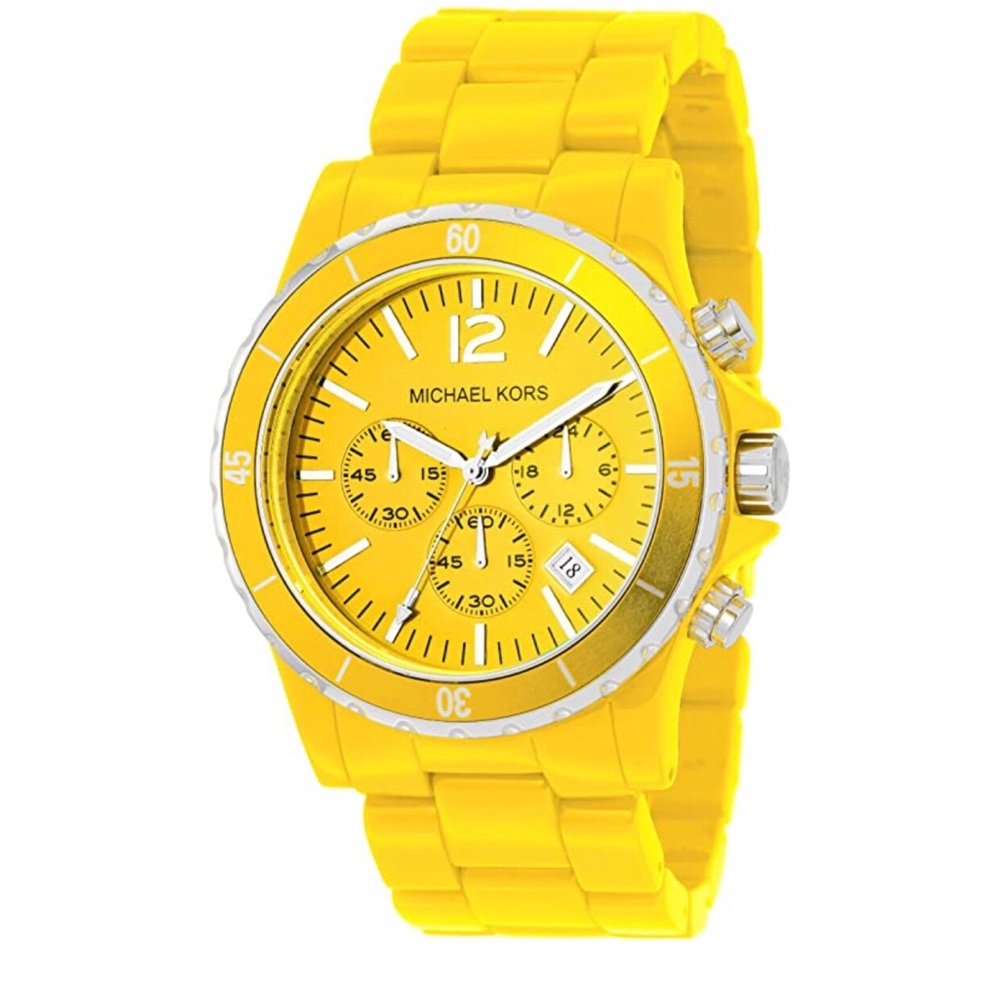 Michael Kors Yellow Acrylic Ladies Watch MK5274